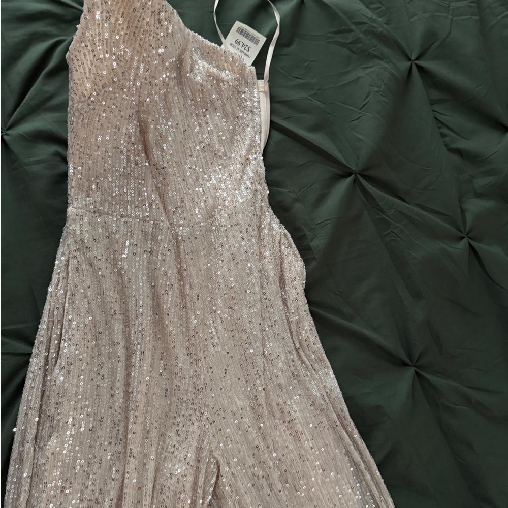 Glamorous One-Shoulder Sequin Dress